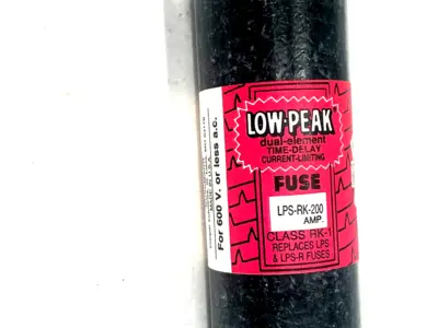 NEW BUSSMANN LPS-RK-200 LOW PEAK FUSE 600V LPSRK200