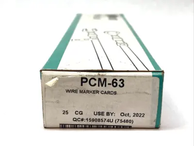 New | in-Stock Panduit Pan-Code Wire Marker Cards BOX OF 14 CARDS Cable & Wire Michigan US | Maverick Industrial Sales #1392519