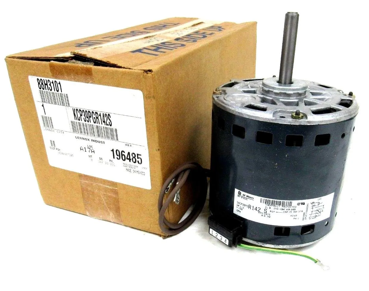 NEW GENERAL ELECTRIC 5KCP39PGR142S MOTOR 1/2HP 1075 RPM KCP39PGR142S