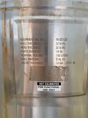 Used 2004 FELDMEIER 150 LITER Reactors New Jersey US | Perry Equipment #145162