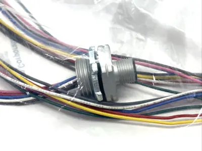 MDC-8MR-2-1M | Mencom  8-Pin Micro DC M12 Male Receptacle 1/2" NPT, 1m Length - New