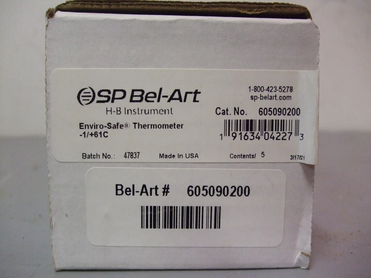 Used SP BEL-ART 605090200 Temperature Monitoring Connecticut US | BG Industrial Surplus #473006