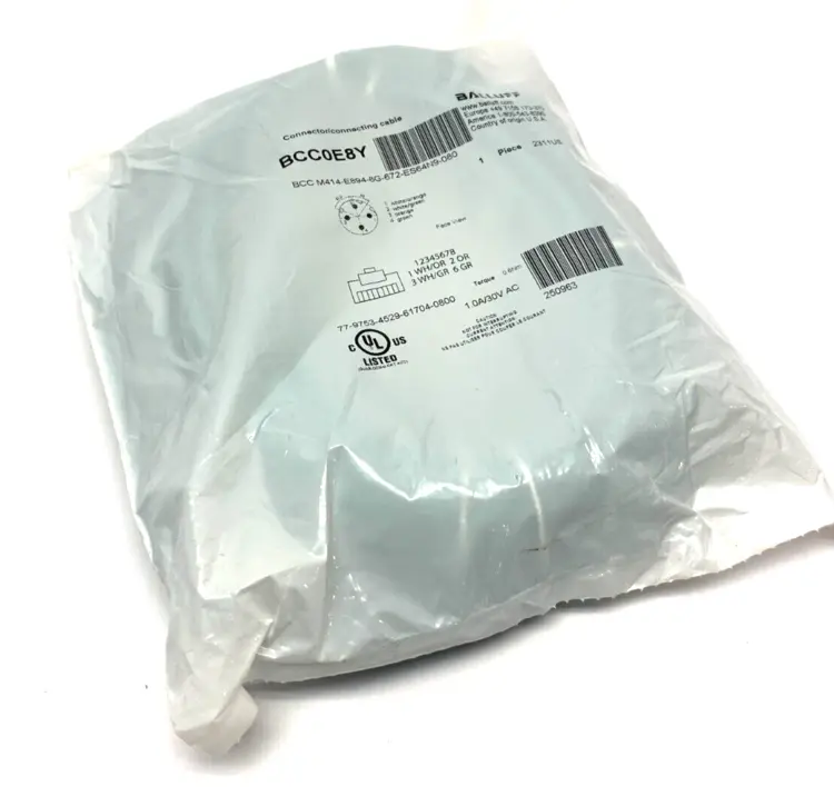 New | in-Stock Balluff Connecting Cable Double-Ended Cable & Wire Michigan US | Maverick Industrial Sales #1483157