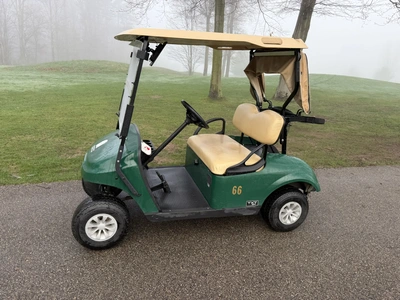 (1) 2019 E-Z-Go EFI golf cart with a Kawasaki gas engine, model 657061G01, includes canopy, fold-dow...