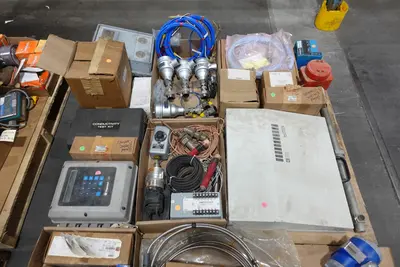 4 PALLETS OF ASSORTED INSTRUMENTATION, TRANSMITTERS, GAUGES, SENSORS, METERS, POSITIONERS