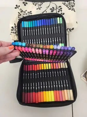 Bible Journaling Set with Markers, Highlighters, Bible Tabs, Coloring Books and Tote Bags