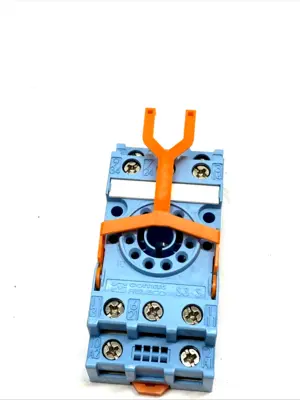 USED COMAT RELECO RELAY SOCKET, 10A 250V DIN RAIL SCREW TERMINAL LOT OF 2