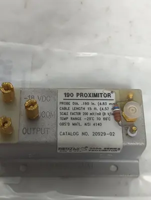 Used BENTLY NEVADA 20929-02 Industrial Controls Ohio US | Surplus Asset Holdings #1364180