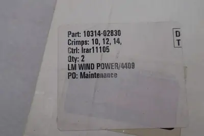 Crimps 10, 12, 14 PN 10314-02830 LM Wind Power/4409  #2775