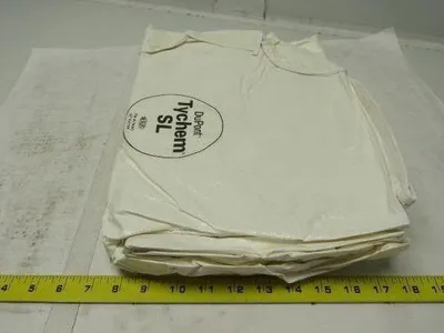 Tychem SL122BWH4X001200 Coverall White w/Zipper Hood & Boots Size 4XL Case of 12