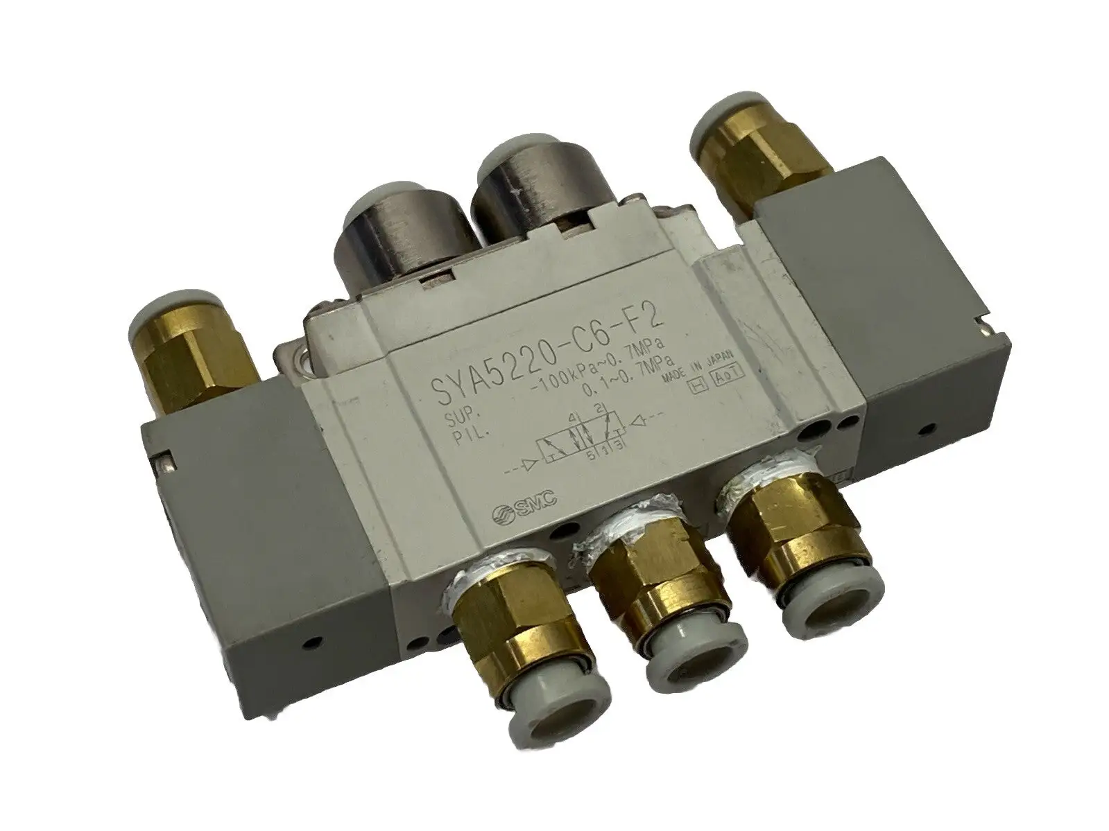 SYA5220-C6-F2 | SMC  Air Pilot Valve Body Ported 5-Port - For parts or not working