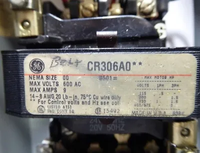 Cutler-Hammer ECN1601AAC Fusible Combo Starter 600V 30A 1/3 Ph Size 00 Used