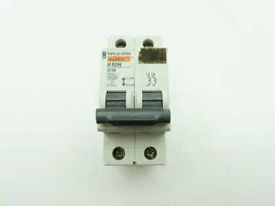 Merlin Gerin K60N C16 Multi 9 Circuit Breaker 2-Pole 16 Amp 400V 27913  LOT OF 3