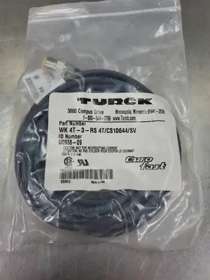 TURCK WK 4.4T-3-RS 4T/CS10644/SV (U0938-09) Cordset. 5A-12/2