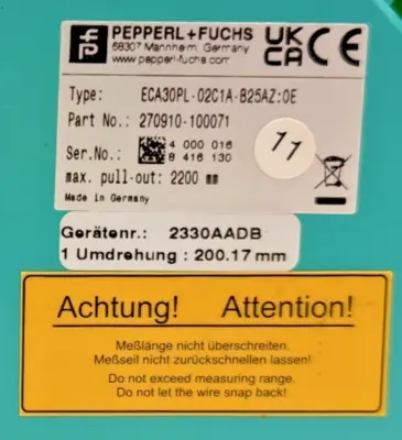NEW PEPPERL & FUCHS 270910-100071