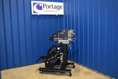 USED AUTOMATED PACKAGING SYSTEMS AB180 W/PI-412C PRINTER