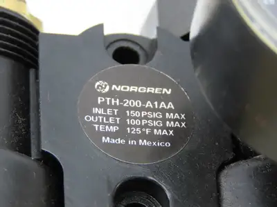 Norgren PTH-200-A1AA Air Pneumatic Filter Regulator Lubricator 1/4" NPT W/Valve