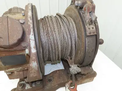 IR HU Utility Hoist Air Tugger Winch 2k 2000lbs 1/2" Wire Rope Pneumatic 125FPM