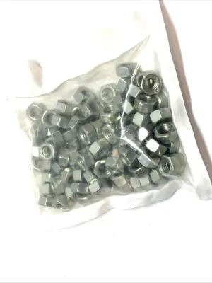5/16-18 | Finished Hex Nut Steel Zinc Coarse Thread PKG OF 100 - New