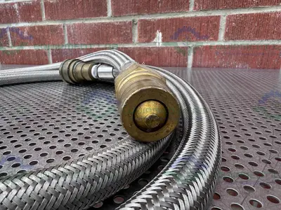 Unbranded Stainless Steel Braided Hose 130" w/ Quick Connect Fitting