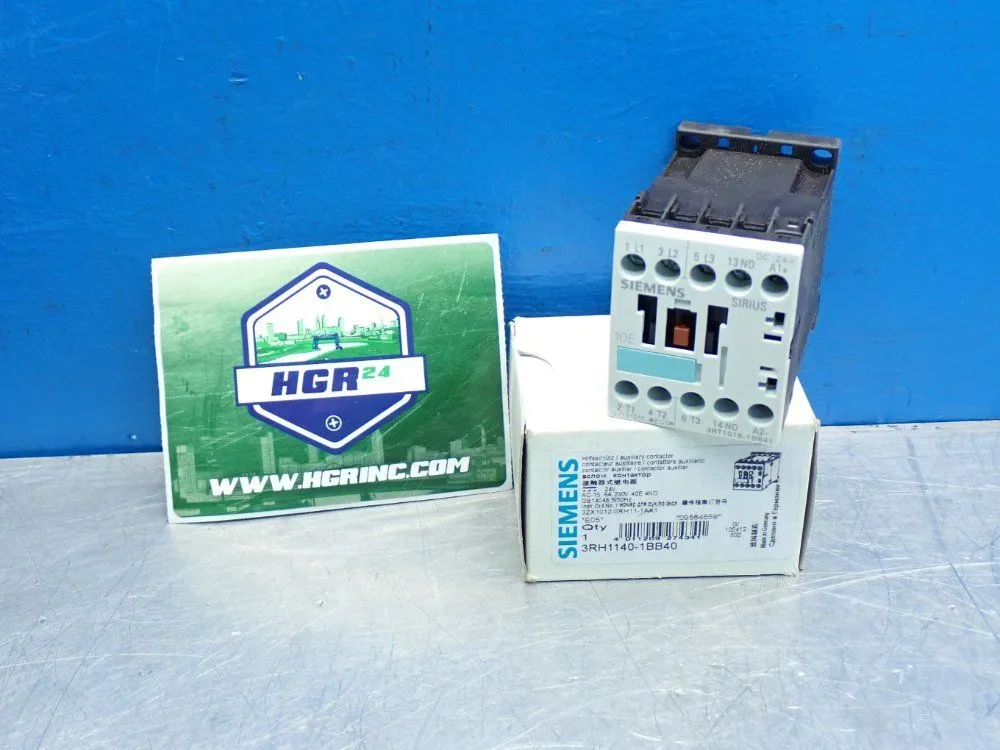 New | in-Stock SIEMENS 3RH11221BB40 Relays & Switches | HGR 24 #739818