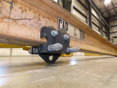 1/4 Ton 500 Lb Free Standing Jib Crane 20' Span 12' Height Under Beam
