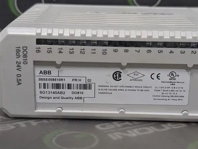 ABB 3BSE008510R1 DO810 16 Channel Digital Output Module PR:H Used