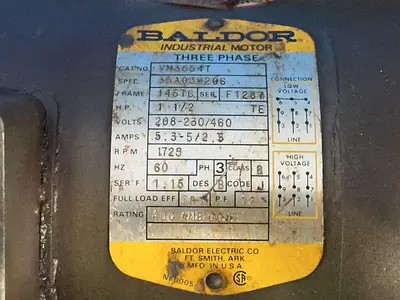 Used BALDOR VM3554T A.C. Motors Ohio US | HGR 24 #1453550