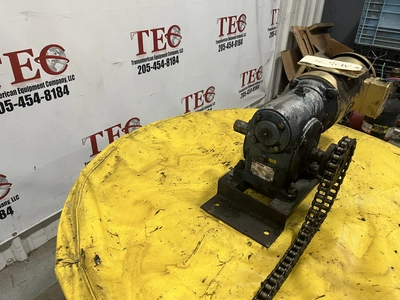 Baldor CEM3554 1760 RPM 1.5HP 230/460V Motor w/ Morse Gear Reduc