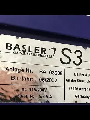 USED BASLER VISION TECHNOLOGIES BA03688