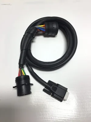 Cability 5C909L-2 Rev. A 9-Pin JPOD Low Profile Y-Cable Connector 2 Meters
