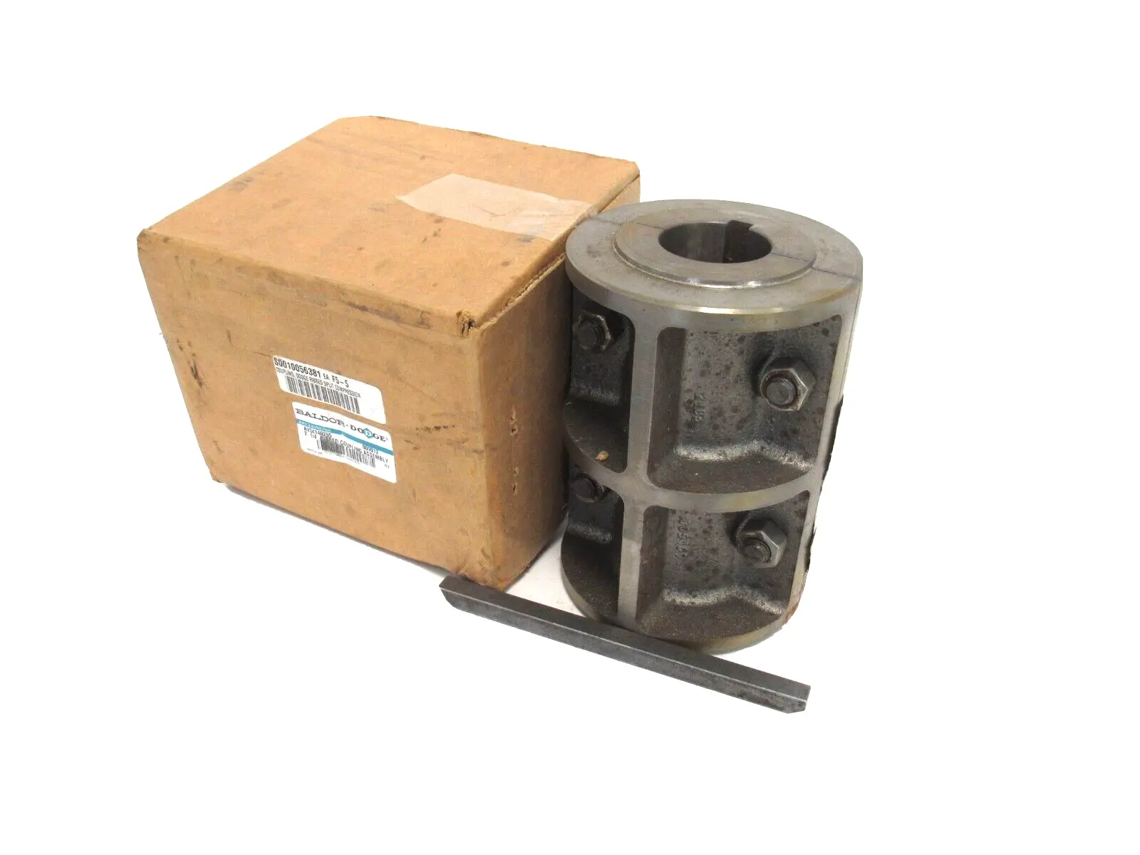 NEW BALDOR 009012 RIBBED COUPLING ASSEMBLY 2-1/4"