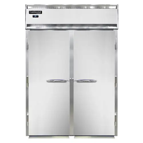 Continental D2RIN-E 68.5" Two Section Roll In Refrigerator, (2) Left/right Hinge Solid Doors, 115v