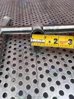 USED ITT PURE FLO .75-316L-SFV5 4 -WAY DIAPHRAGM VALVE W/  3/4"  SANITARY FITTING