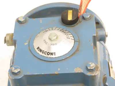 Nidec Shimpo RXC-750 Ringcone Inline Gearbox 0-18 RPM Adjustable Speed .75Hp 56C