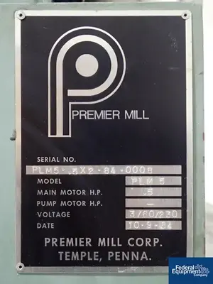 USED Premier Premier Mill Mixer Model PLM5