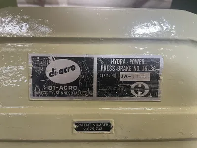 DI ACRO 16-36 BRAKES- PRESS, MECHANICAL | Wheeler Machinery Sales (3)