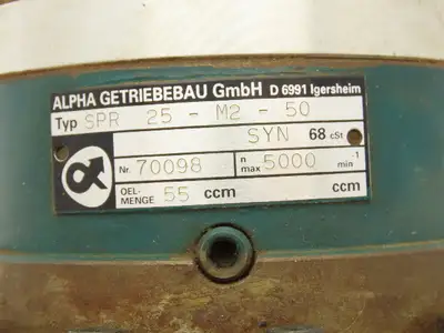 Alpha Getriebebau SPR 25-M2-50 Planetary Speed Reducer Gearhead 50:1 Gearbox