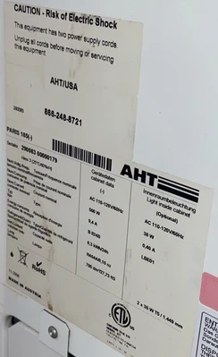 105-0057 AHT Paris 185 Self Contained Freezer Case