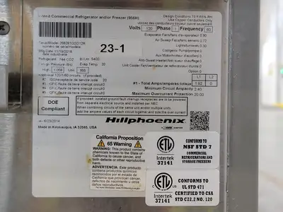 USED 2018 HILLPHOENIX GSD-12R