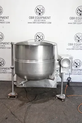 CLEVELAND 80 GALLON NATURAL GAS STEAM JACKETED KETTLE MODEL KGL-80-T
