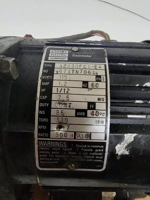 USED Bodine 42R3BFC1-E4