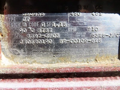 350 hp US Electrical Motor Type JT frame 6809MS The Titan Line
