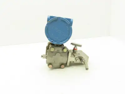 Rosemount M-618SCT316SS 1151GP7E22B1 Pressure Transmitter 45VDC 300 PSI & Valve