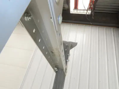 Automotion 30"W Conveyor Leg Stationary Floor Support 22" to 30"H Gray