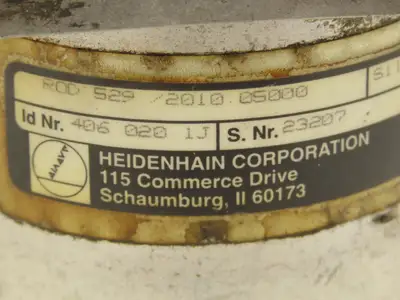 Heidenhain ROD 529/2010.05000 Rotary Encoder 3/8" Shaft 10 Pin ID 406 020 1J