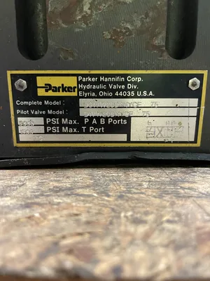 Parker D31VW20D4NYCF 75 Hydraulic Directional Control Valve 1500/5000PSI