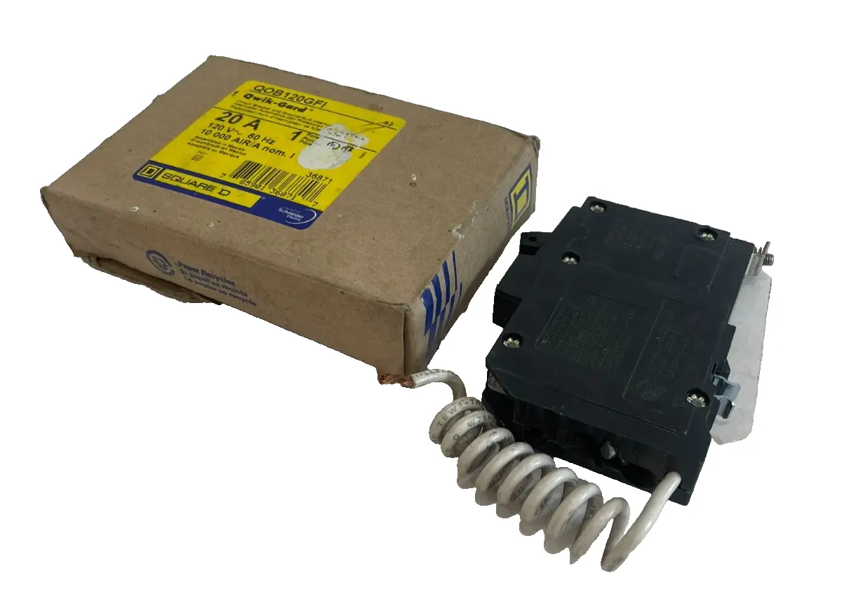 NEW SQUARE D QOB120GFI CIRCUIT BREAKER 20AMP
