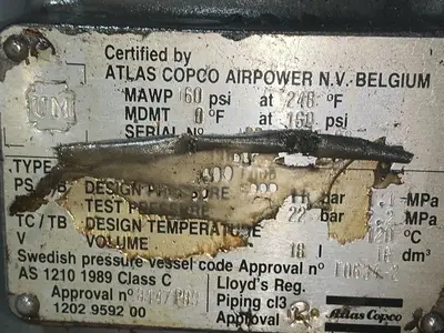 Used 1990 ATLAS COPCO GA 18 Rotary Screw & Sliding Vane Air Compressors Ohio US | HGR 24 #1744297