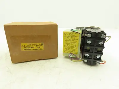 Warrick 2D1F0 Control Relay 115/230VAC 1/2Hp 10VDC Coil